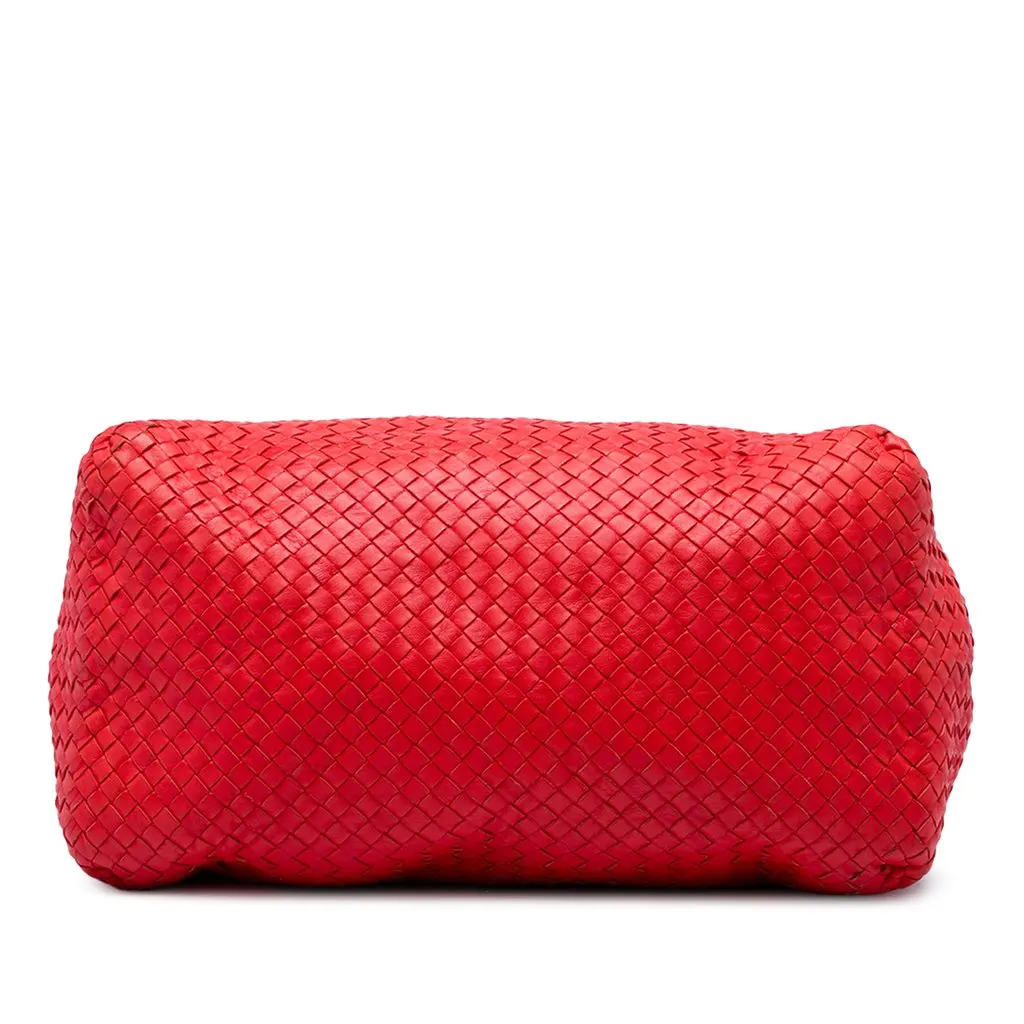 Bottega Veneta Medium Nappa Intrecciato Cesta Tote Red Leather Very good - Inside View
