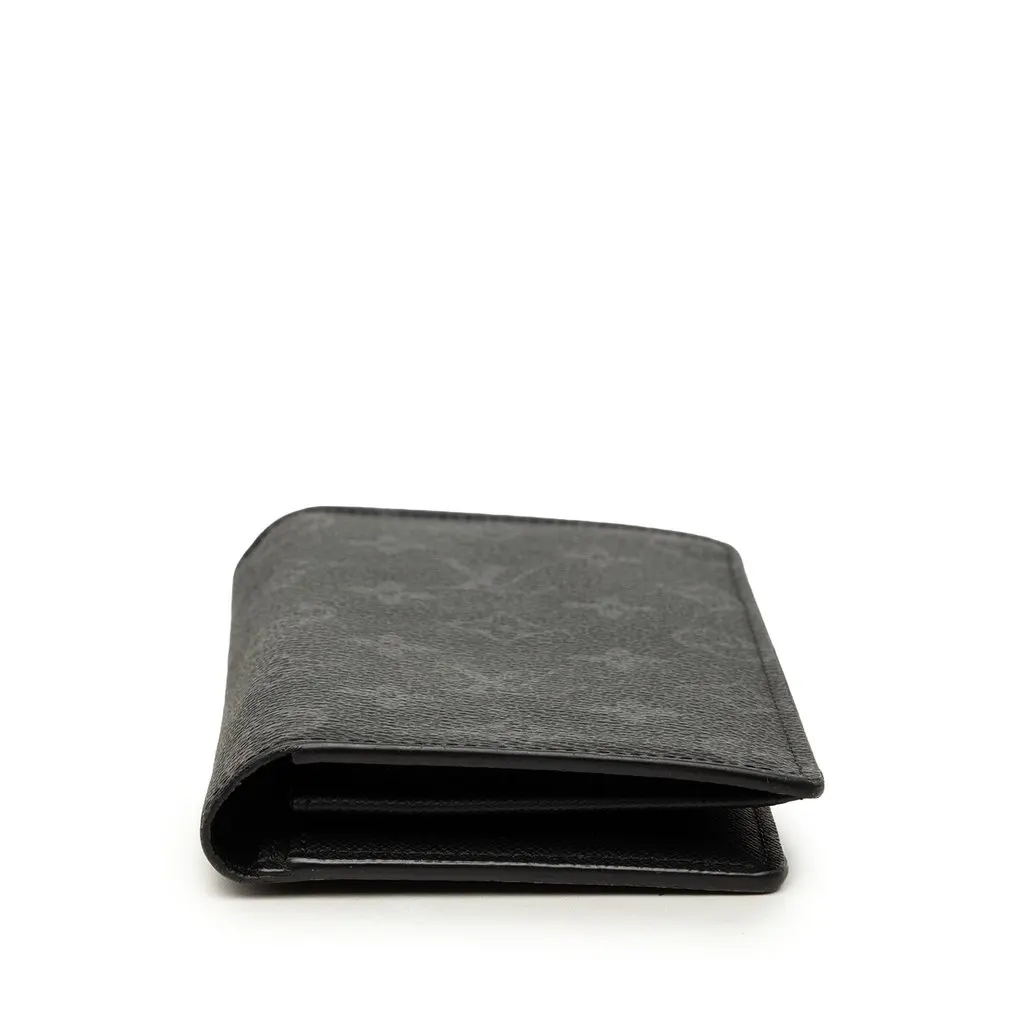 Louis Vuitton Monogram Eclipse Brazza Wallet Black Very good - Inside View