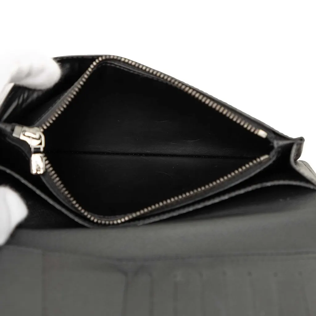 Louis Vuitton Monogram Eclipse Brazza Wallet Black Very good - Box View