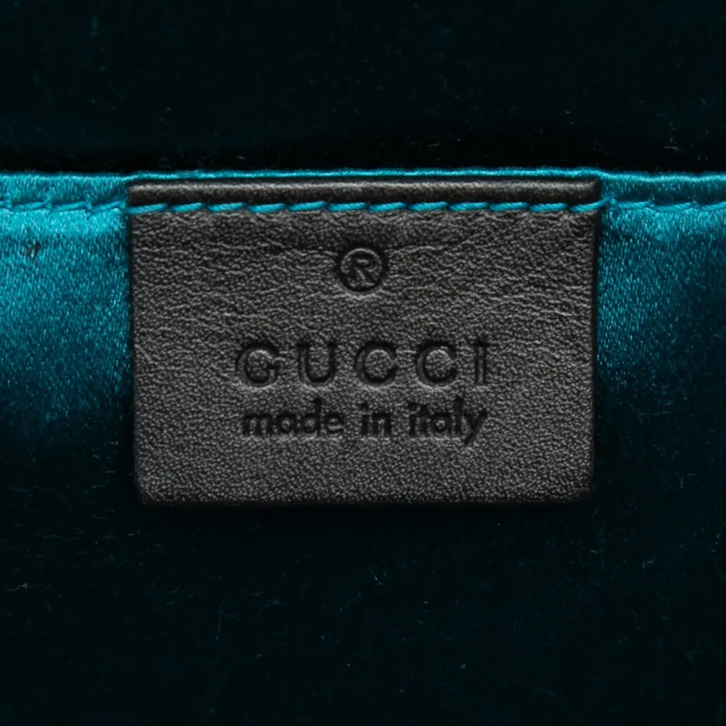 Gucci Small Suede Web Ophidia Chain Crossbody Black Leather Good - Box View