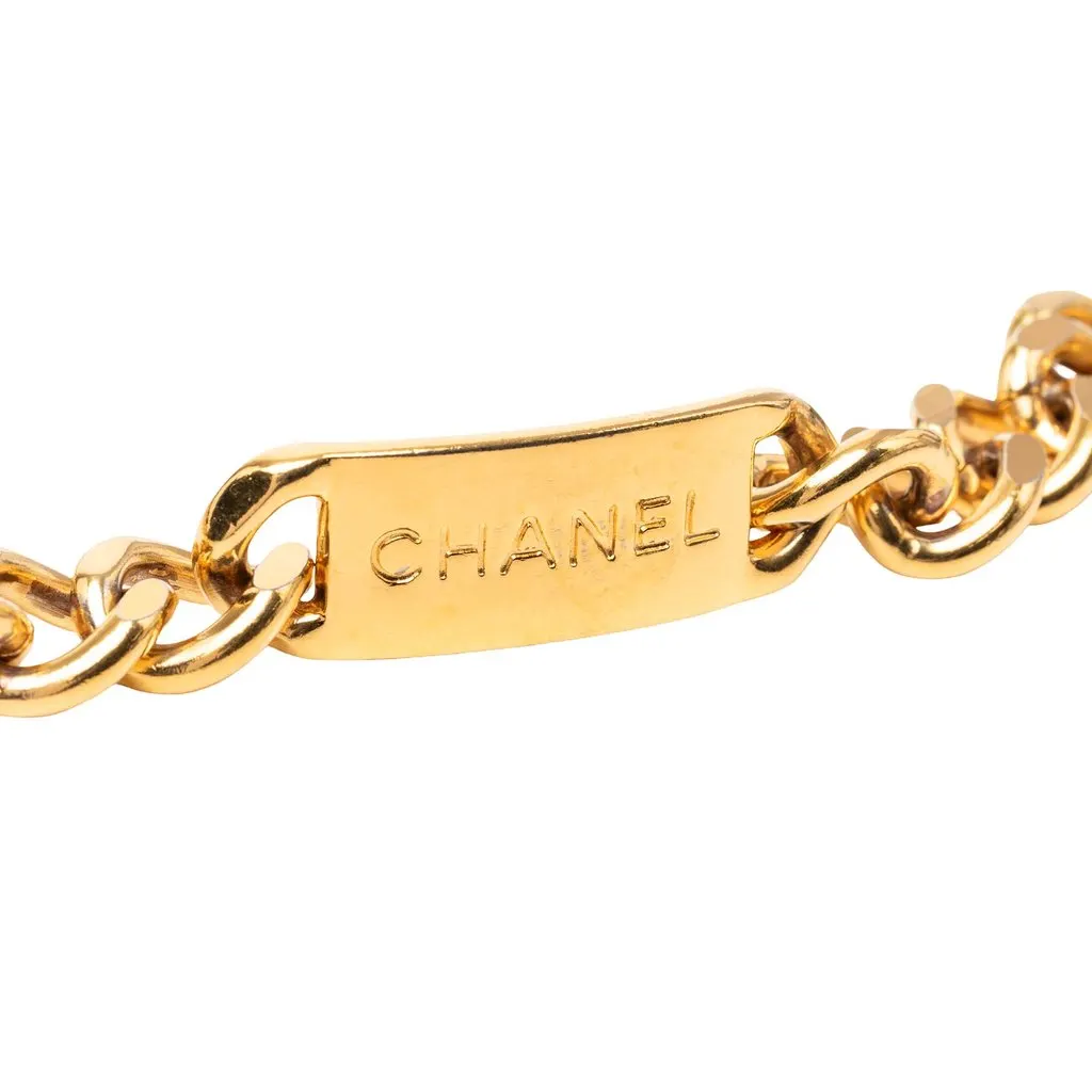 Chanel CC Gold Plated 31 Rue Cambon Medallion Chain Belt Gold Metal Very good - Inside View