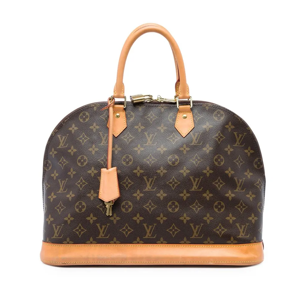 Louis Vuitton Monogram Alma MM Brown Canvas Good - Front View