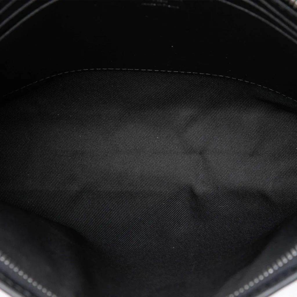 Louis Vuitton Monogram Eclipse Pochette Voyage MM Black Canvas Good - Model View