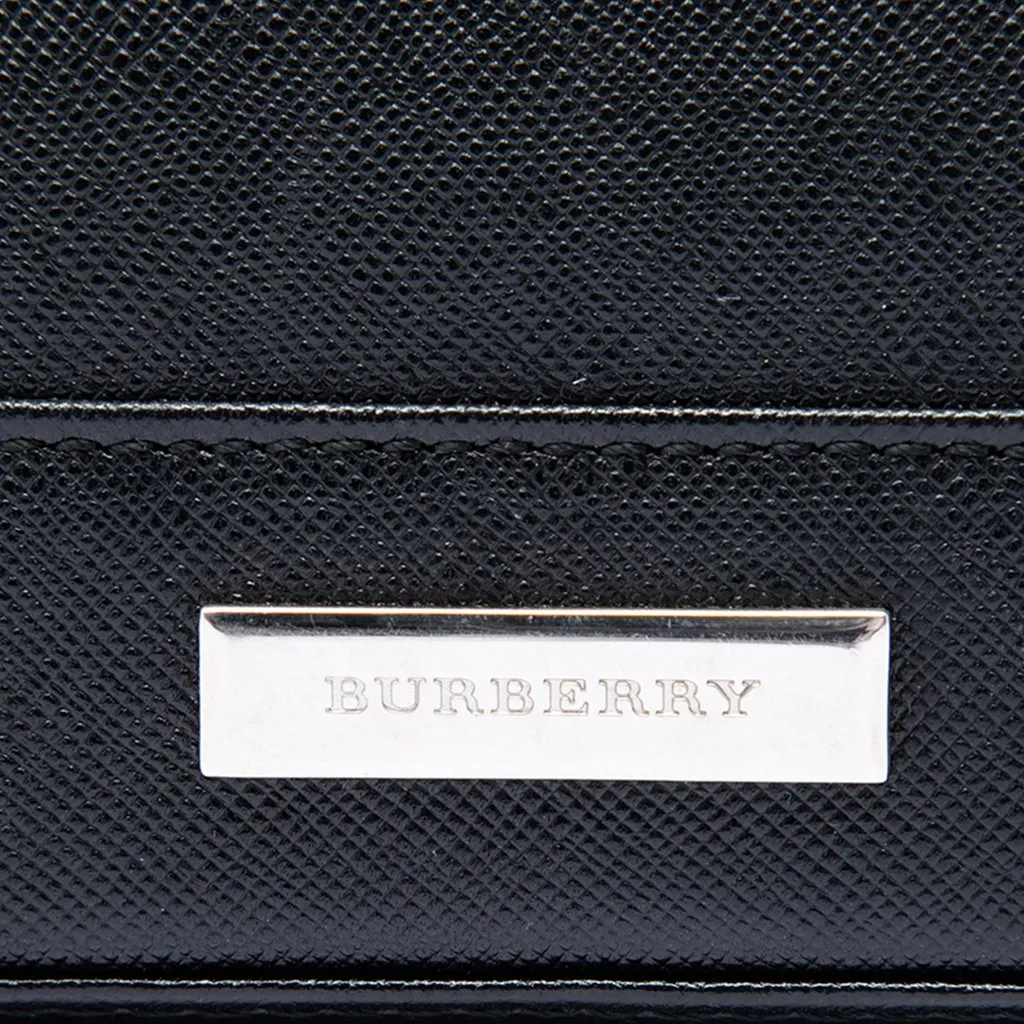 Burberry Leather Shoulder Bag Black Leather Very good - Box View