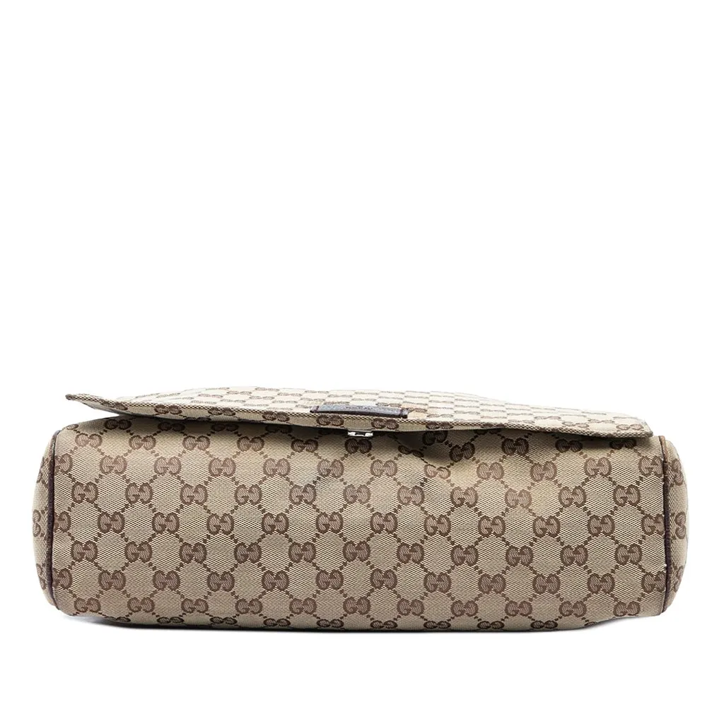 Gucci GG Canvas Crossbody Beige Canvas Good - Inside View