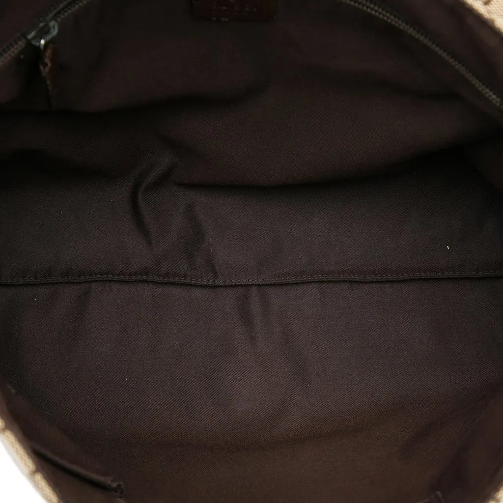 Gucci GG Canvas Crossbody Beige Canvas Good - Model View