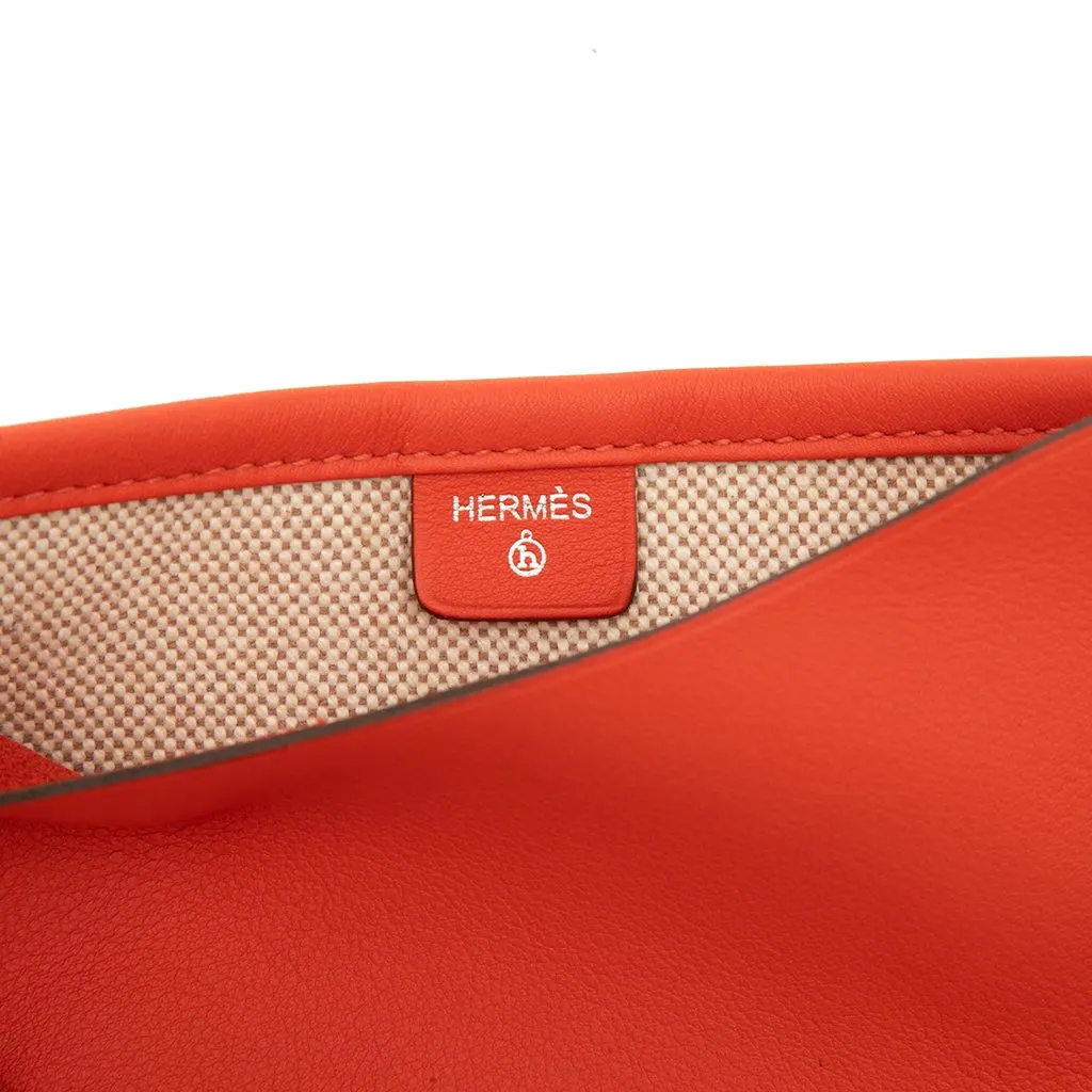 Hermès Petit H Swift Flaneur Forever Passport Case Orange Leather Very good - Box View