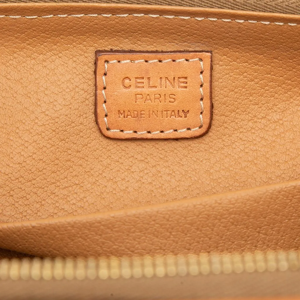 Celine Macadam Coated Canvas Pouch Brown Canvas Very good - Box View