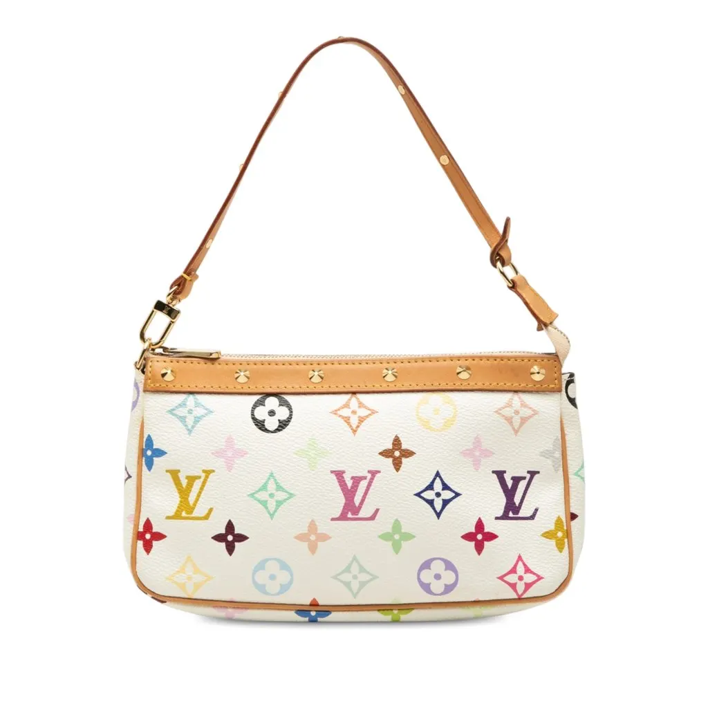 Louis Vuitton Monogram Multicolore Pochette Accessoires White Very good - Front View