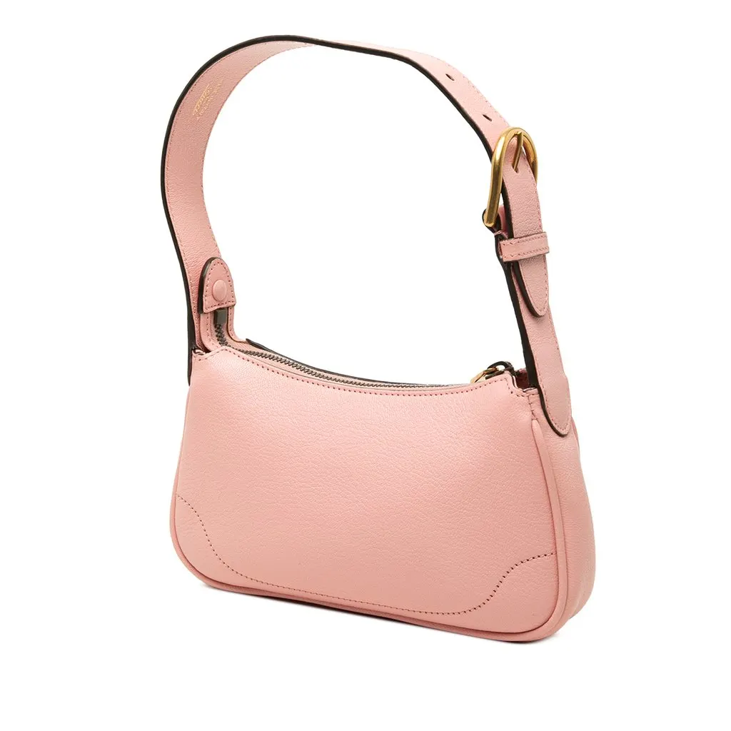 Gucci Mini Goatskin Aphrodite Shoulder Bag Pink Leather Very good - Back View