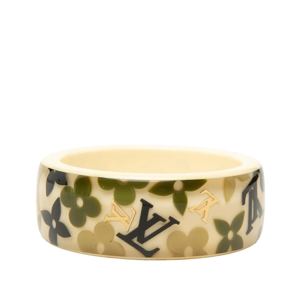 Louis Vuitton Monogram Farandole bracelet White Plastic Very good - Front View