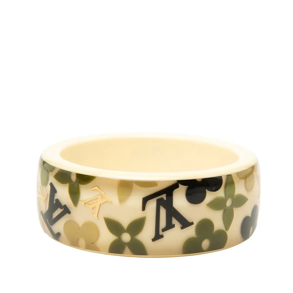 Louis Vuitton Monogram Farandole bracelet White Plastic Very good - Back View