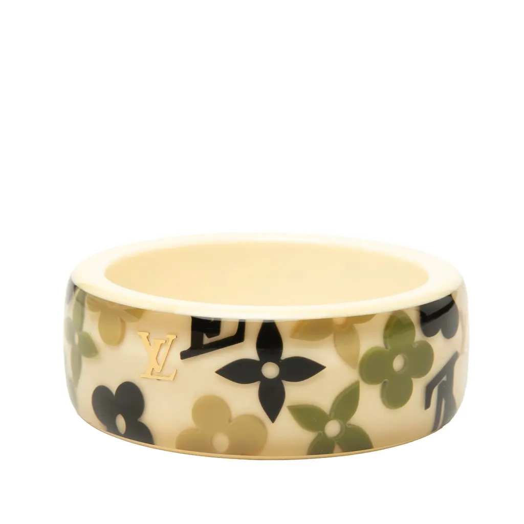 Louis Vuitton Monogram Farandole bracelet White Plastic Very good - Inside View