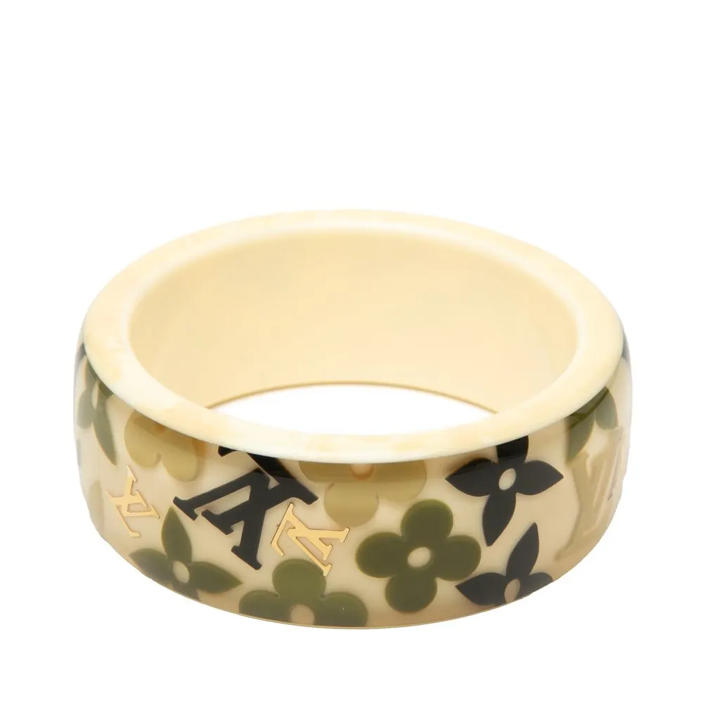 Louis Vuitton Monogram Farandole bracelet White Plastic Very good - Model View