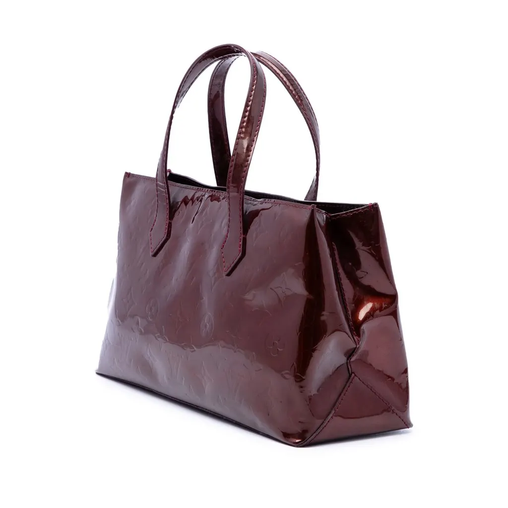 Louis Vuitton Monogram Vernis Wilshire PM Red Leather Good - Back View