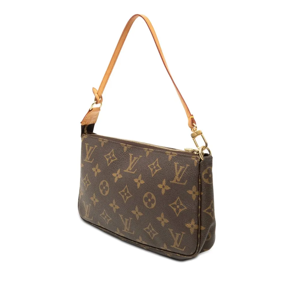 Louis Vuitton Monogram Pochette Accessoires Brown Very good - Back View