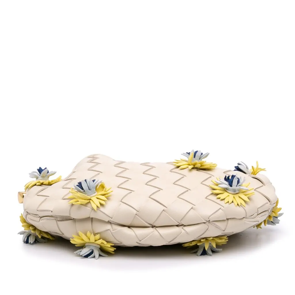 Bottega Veneta Baby Lambskin Intrecciato Floral Sardine White Leather Very good - Inside View