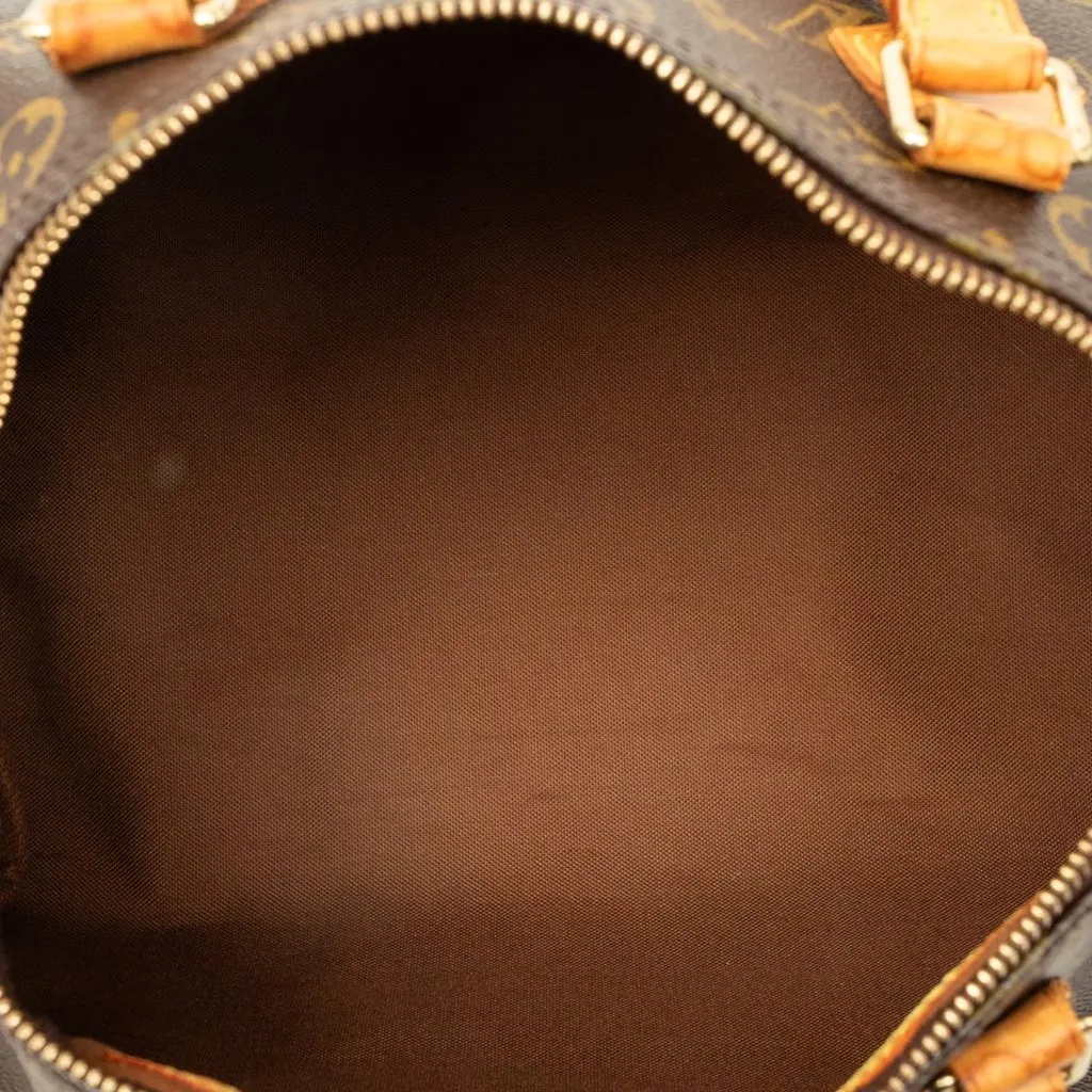 Louis Vuitton Monogram Speedy 30 Brown Canvas Good - Model View