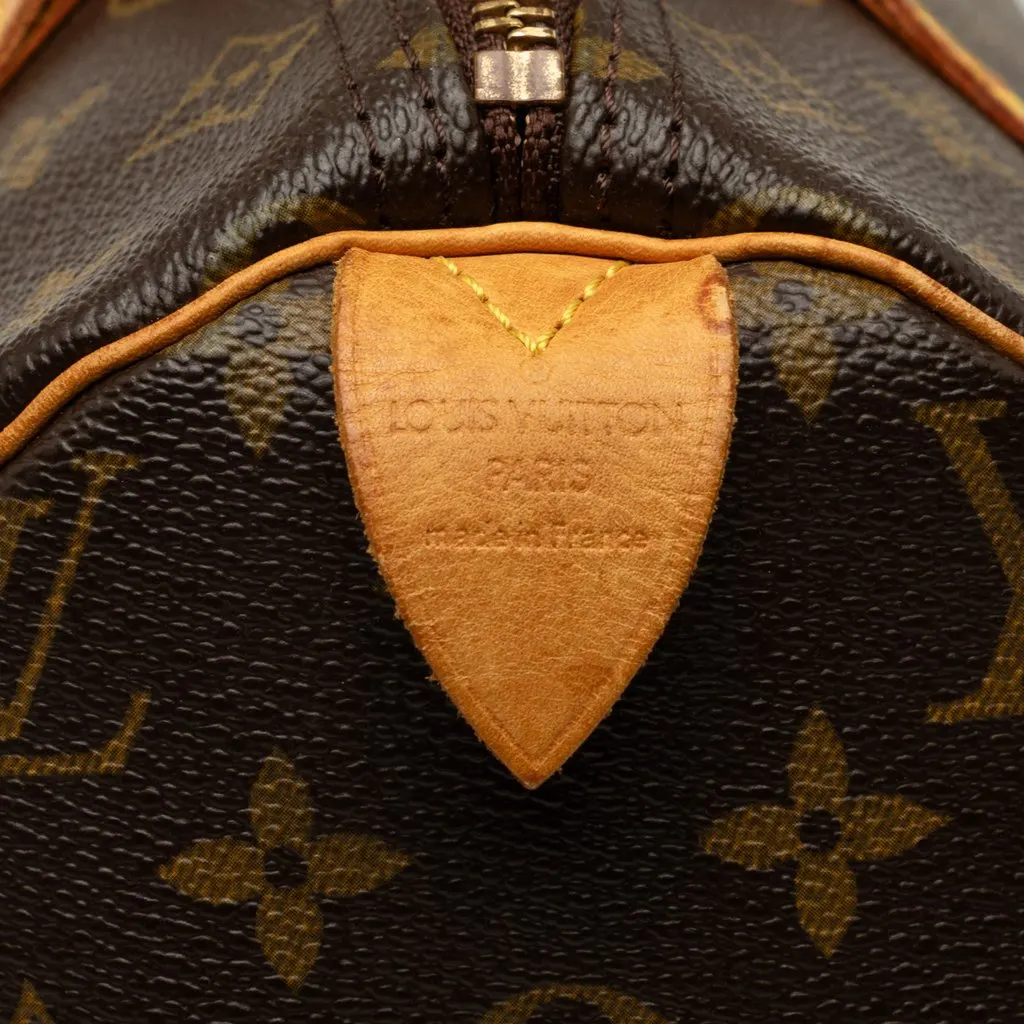 Louis Vuitton Monogram Speedy 30 Brown Canvas Good - Box View