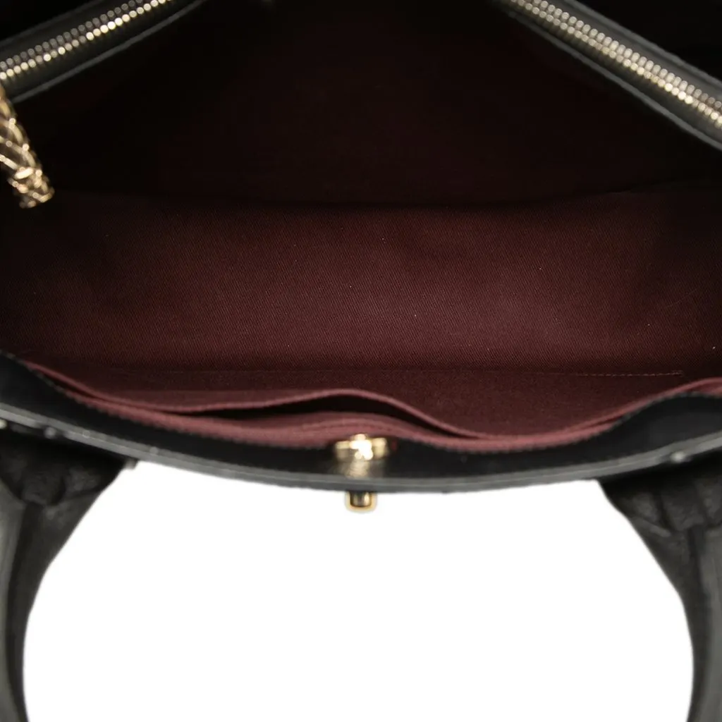 Chanel Medium Grained Calfskin Neo Executive Shopper Tote Black Leather Good - Model View