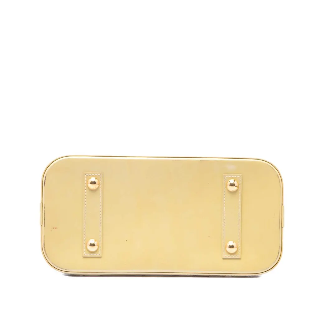 Louis Vuitton Monogram Vernis Alma PM Beige Leather Very good - Inside View