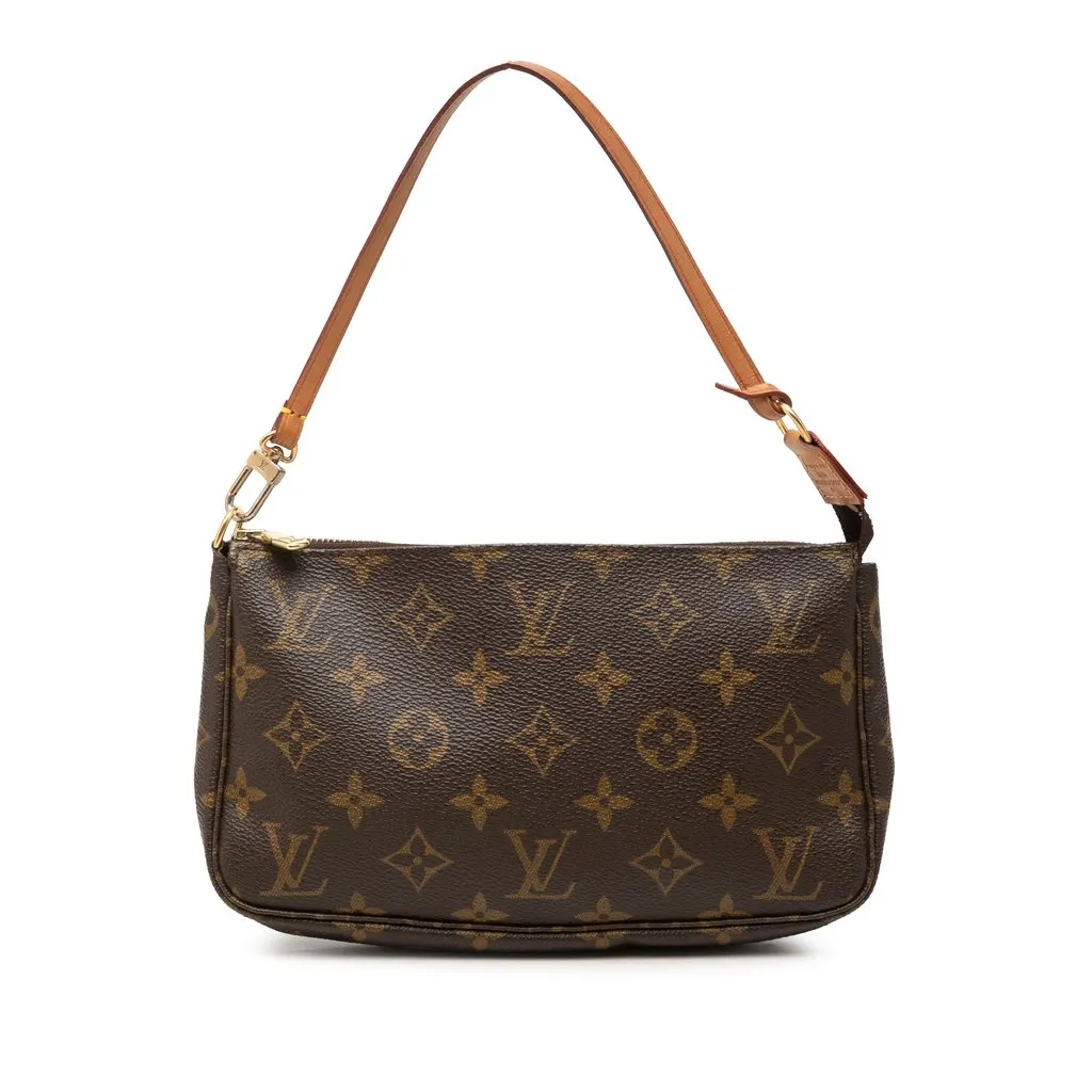 Louis Vuitton Monogram Pochette Accessoires Brown Canvas Very good - Front View