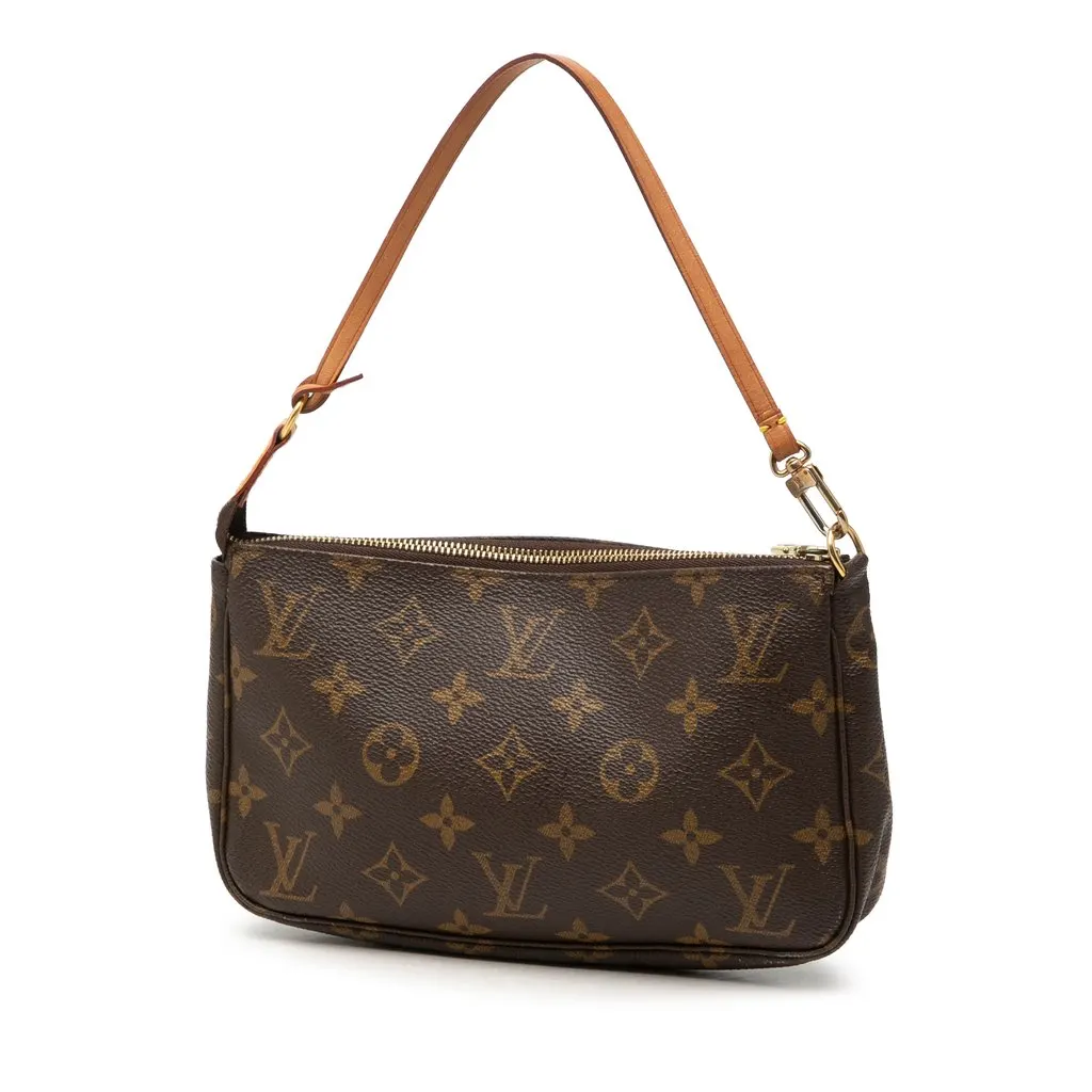 Louis Vuitton Monogram Pochette Accessoires Brown Canvas Very good - Back View