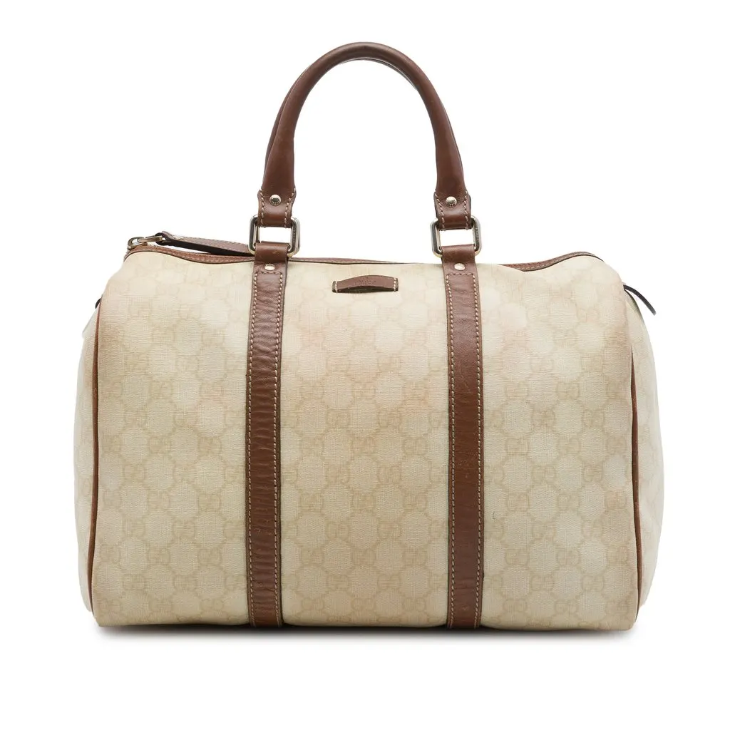 Gucci Medium GG Supreme Joy Boston Bag Brown Very good - Front View