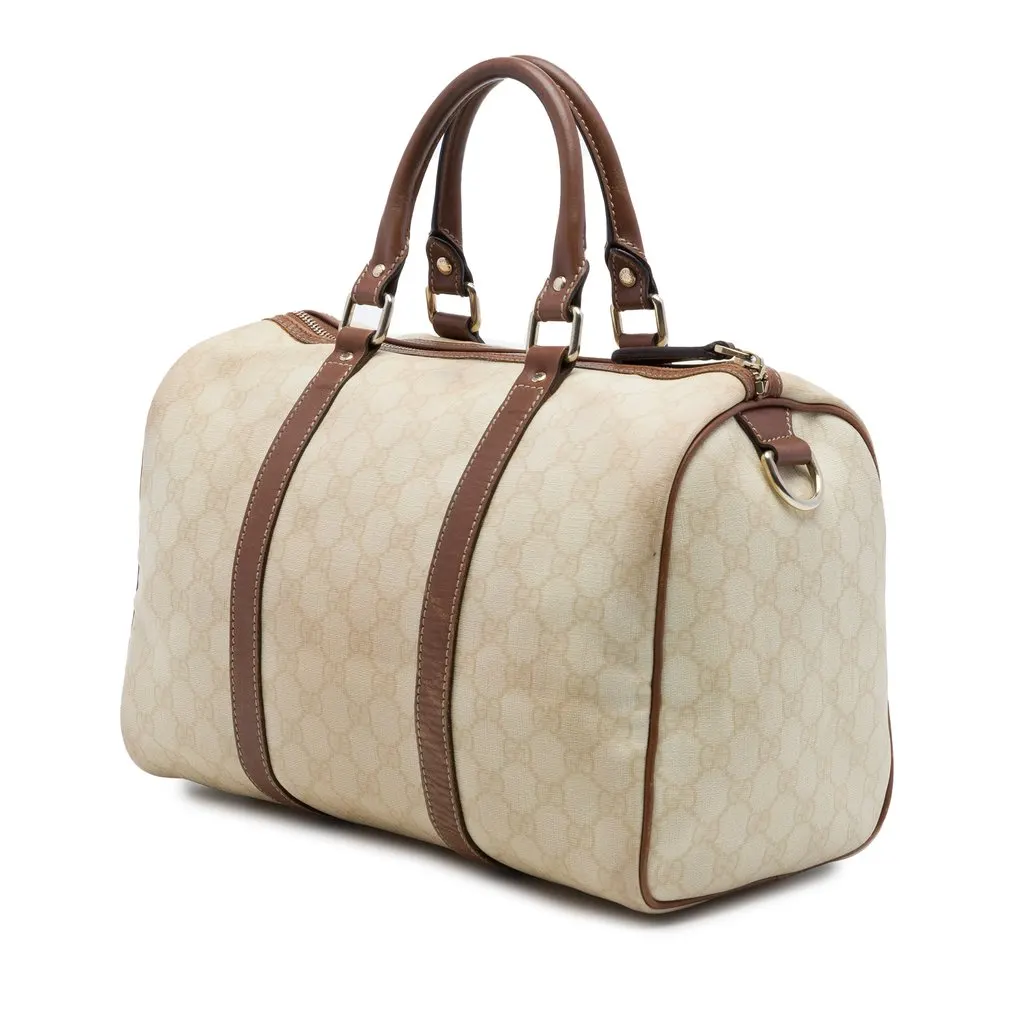 Gucci Medium GG Supreme Joy Boston Bag Brown Very good - Back View