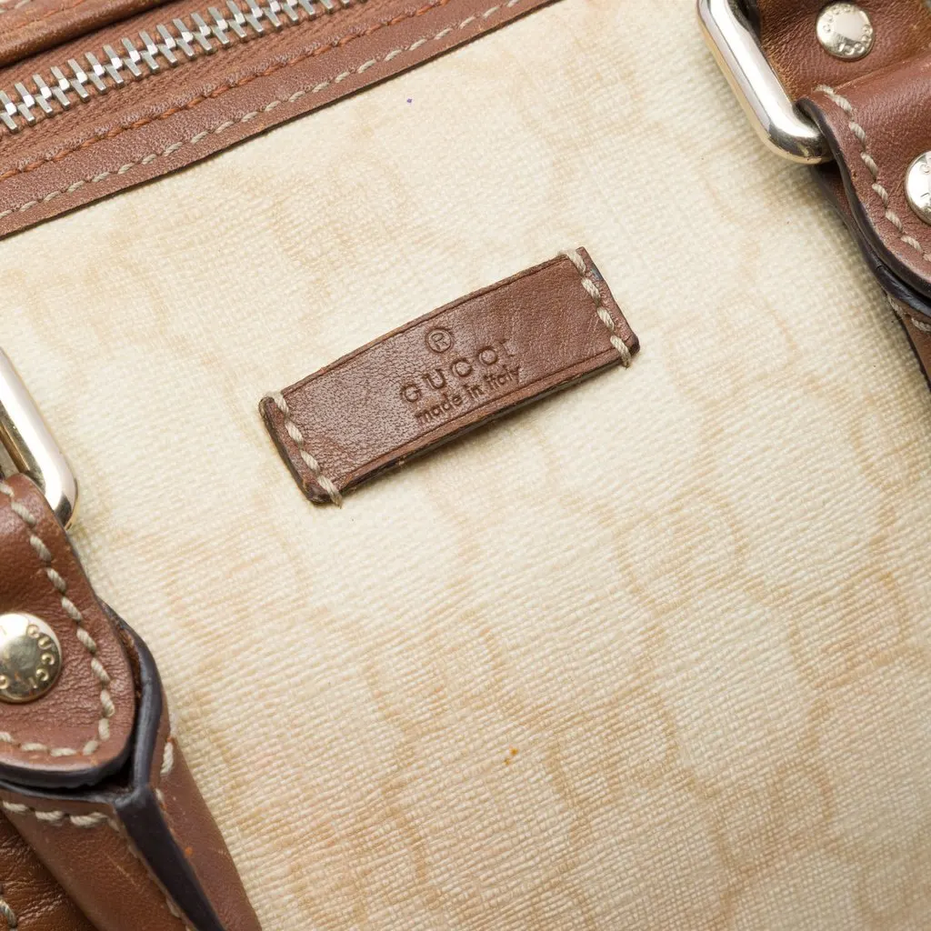 Gucci Medium GG Supreme Joy Boston Bag Brown Very good - Box View