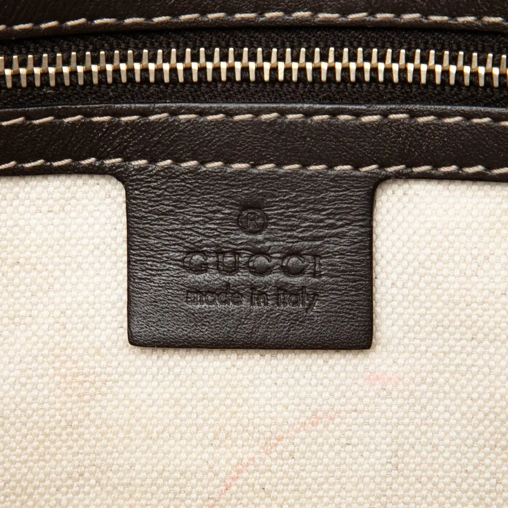 Gucci GG Canvas Web Mayfair Satchel Beige Good - Box View