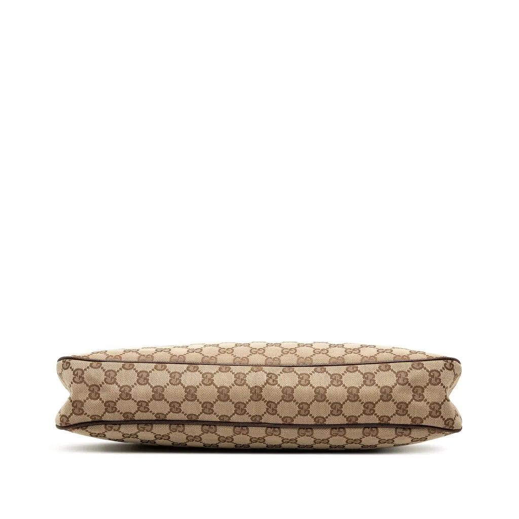 Gucci GG Canvas Eclipse Shoulder Bag Beige Canvas Good - Inside View
