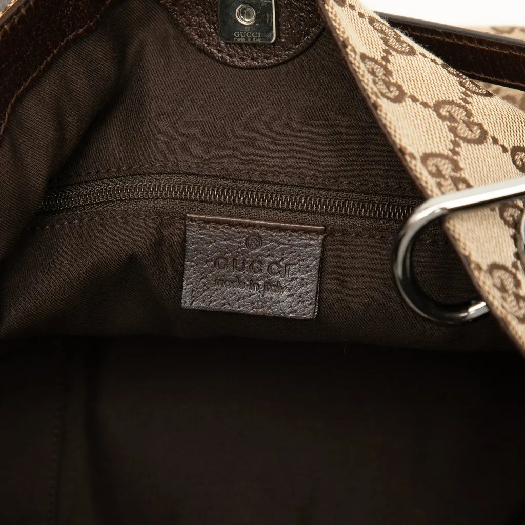 Gucci GG Canvas Eclipse Shoulder Bag Beige Canvas Good - Box View