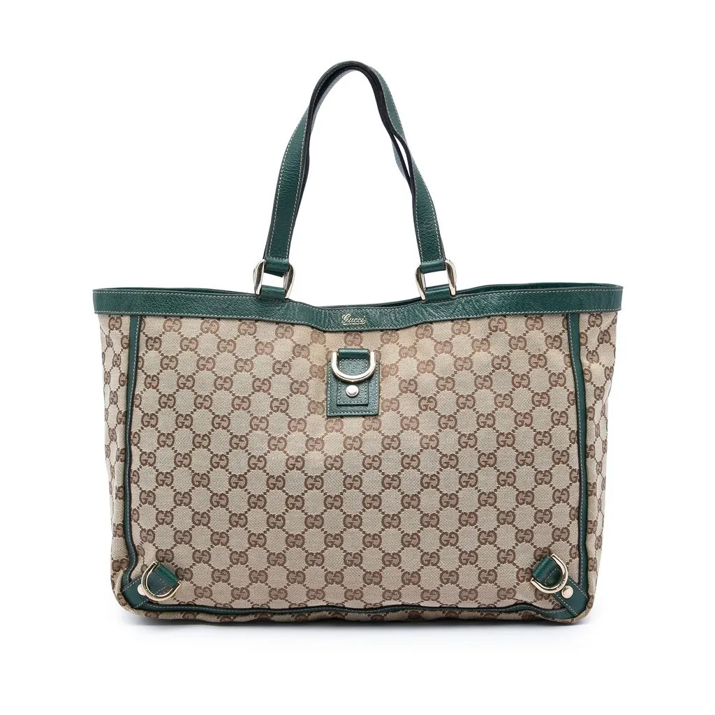 Gucci GG Canvas Abbey D Ring Tote Beige Very good - Front View