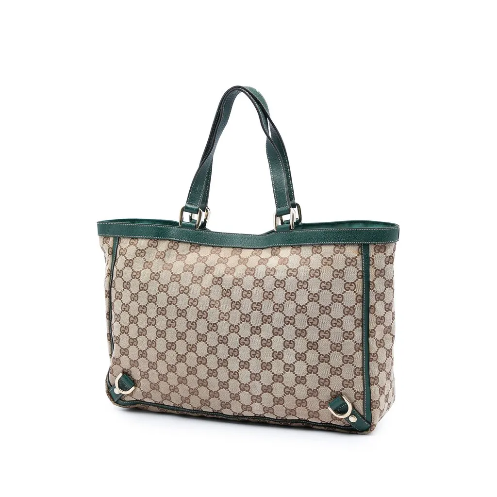 Gucci GG Canvas Abbey D Ring Tote Beige Very good - Back View