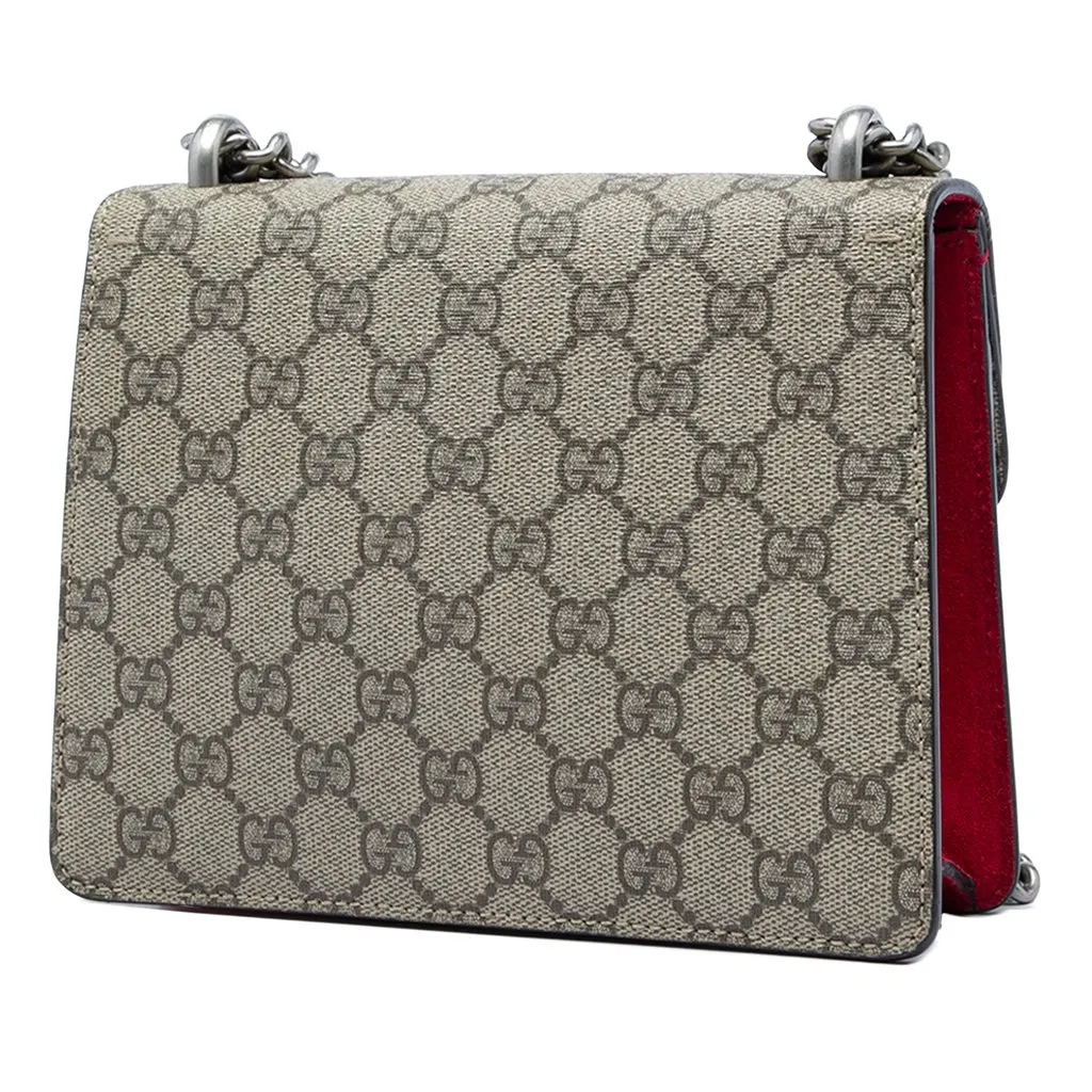 Gucci Small GG Supreme Dionysus Crossbody Beige Very good - Back View