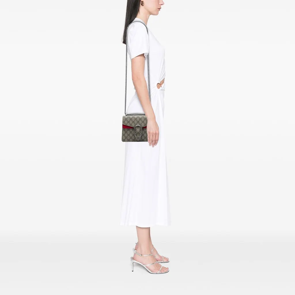 Gucci Small GG Supreme Dionysus Crossbody Beige Very good - Box View