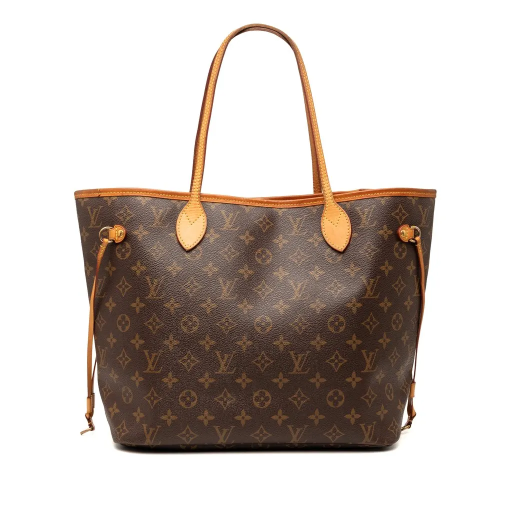 Louis Vuitton Monogram Neverfull MM Brown Very good - Front View