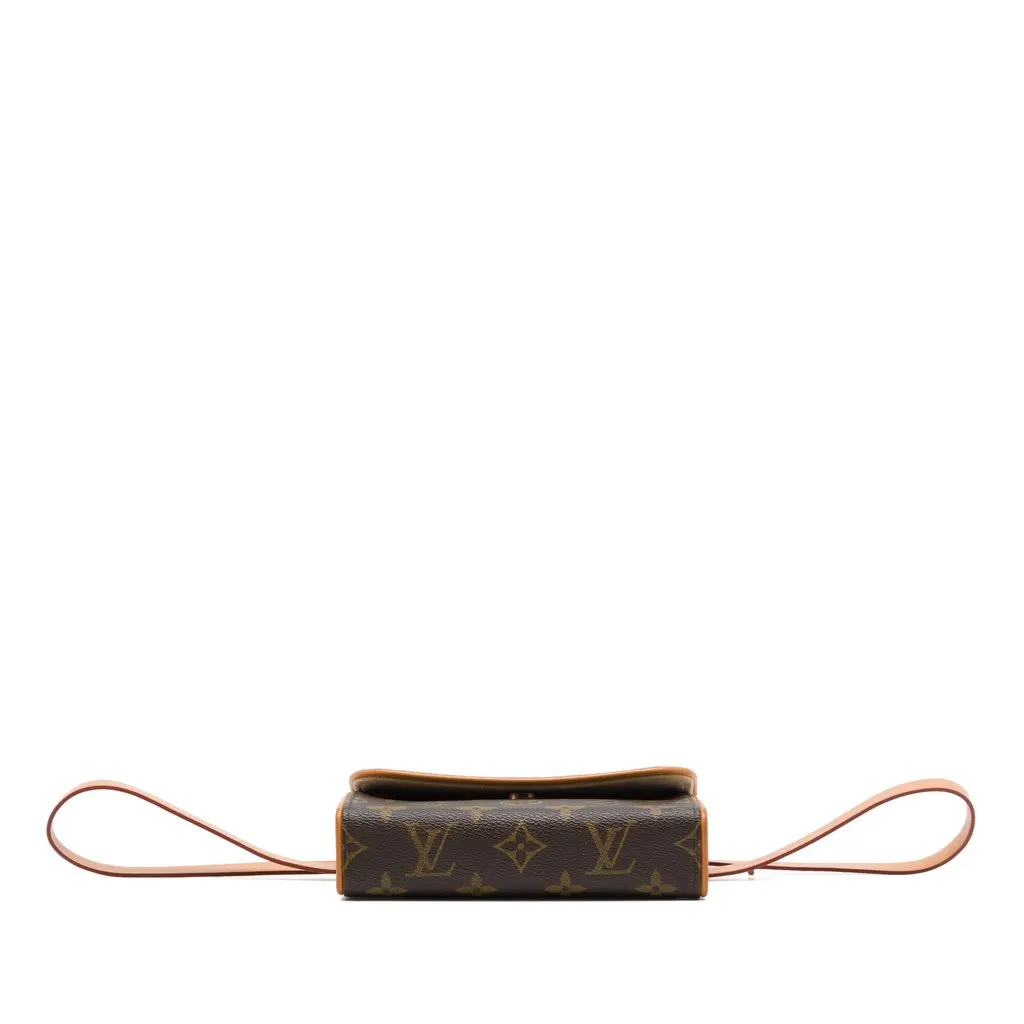 Louis Vuitton Monogram Pochette Florentine Brown Canvas Very good - Inside View