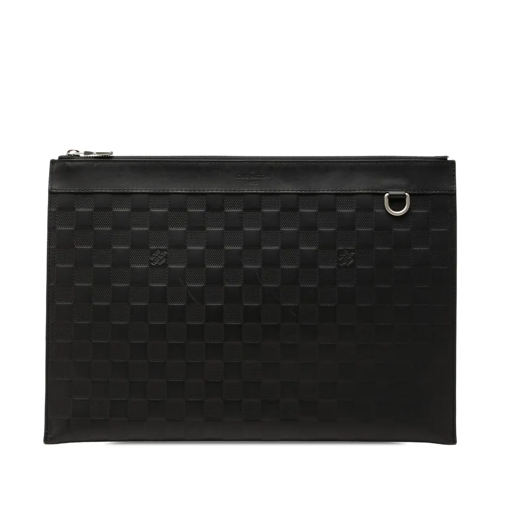 Louis Vuitton Damier Infini Pochette Discovery GM Black Leather Very good - Front View