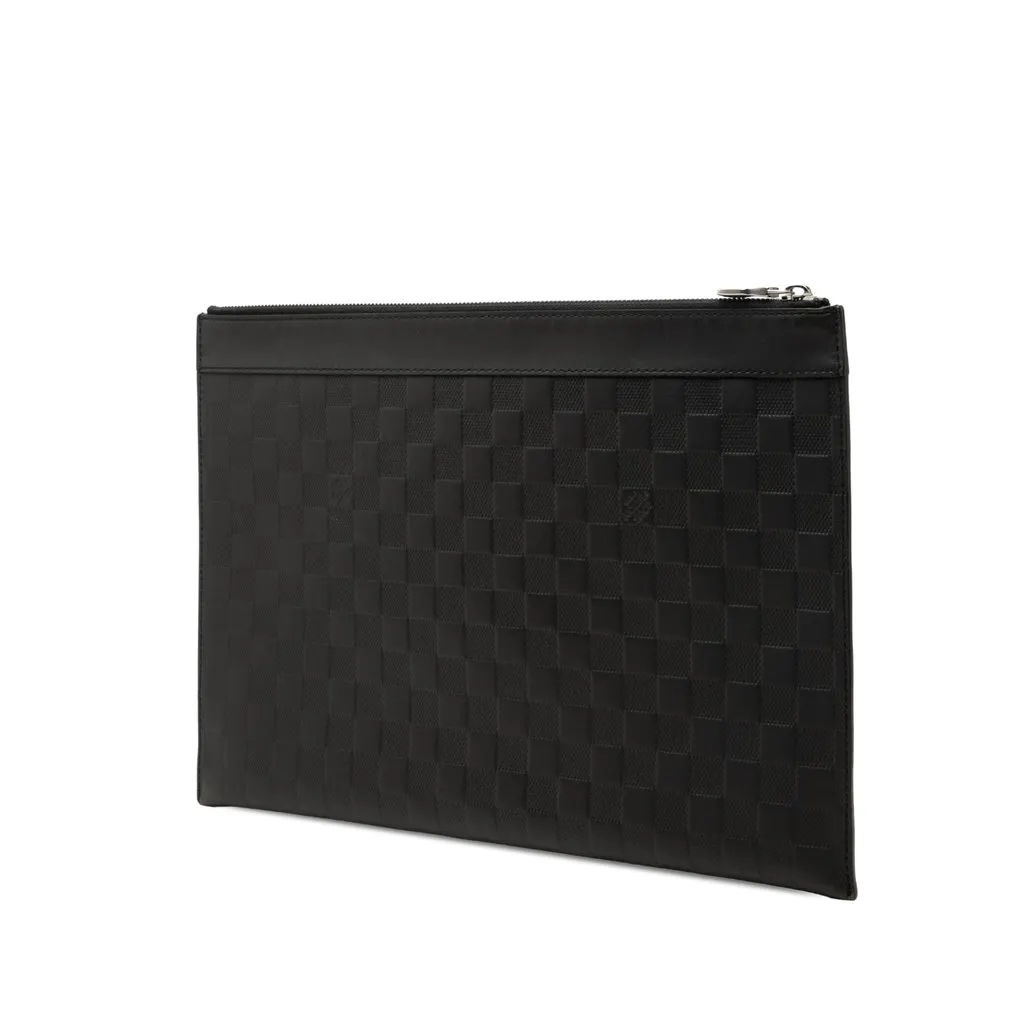 Louis Vuitton Damier Infini Pochette Discovery GM Black Leather Very good - Back View