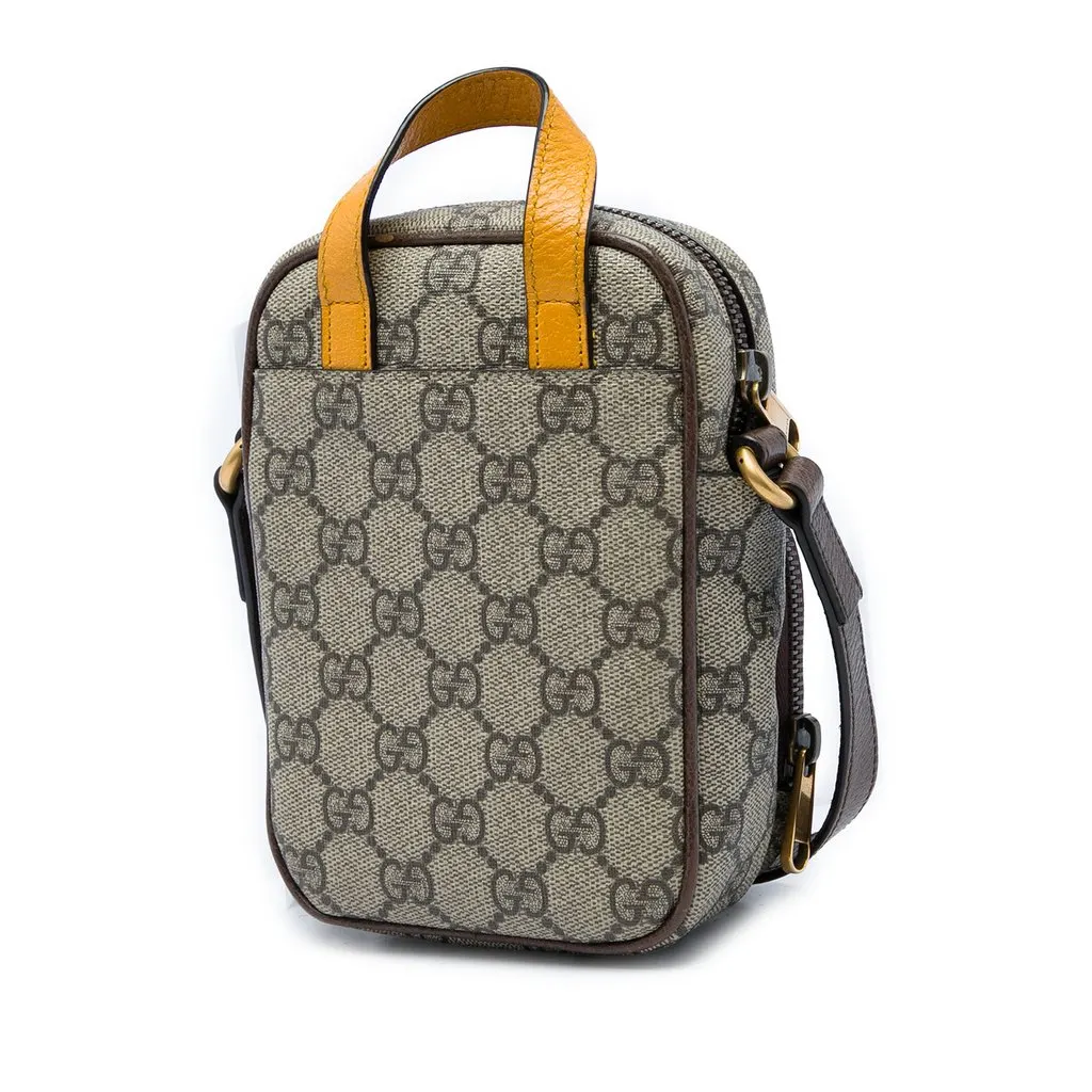 Gucci Mini GG Supreme Neo Vintage Satchel Beige Canvas Very good - Back View