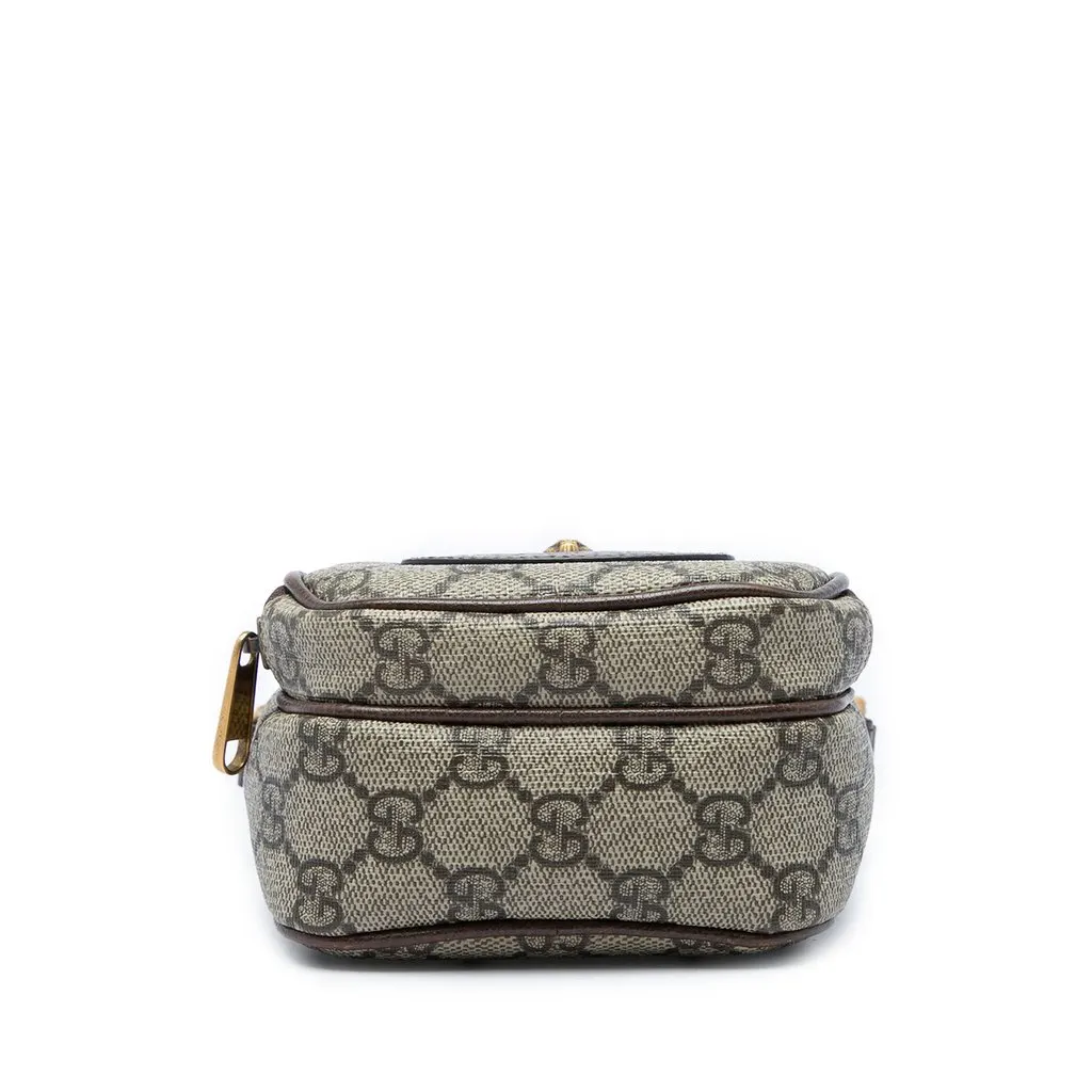 Gucci Mini GG Supreme Neo Vintage Satchel Beige Canvas Very good - Inside View