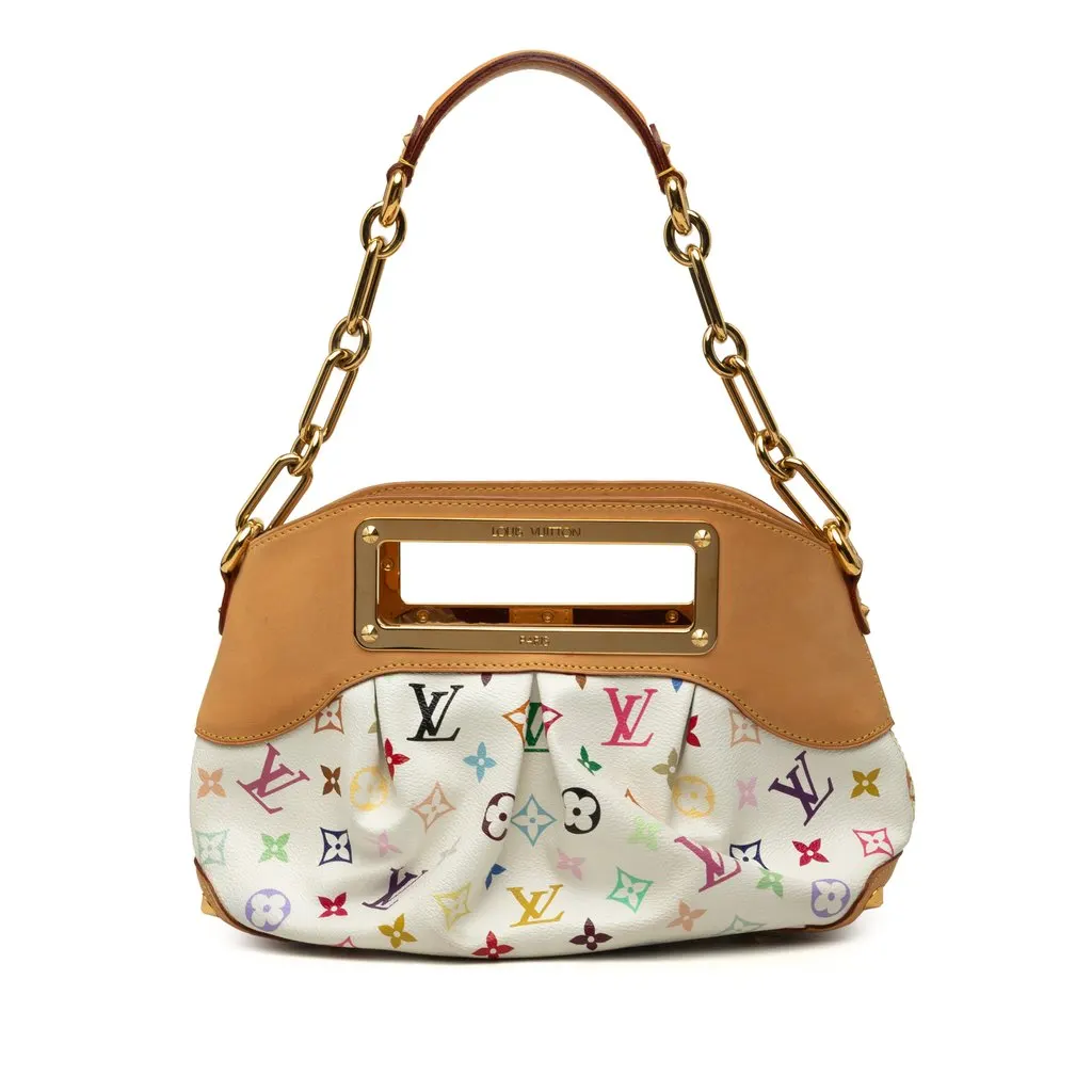 Louis Vuitton Monogram Multicolore Judy PM White Canvas Very good - Front View