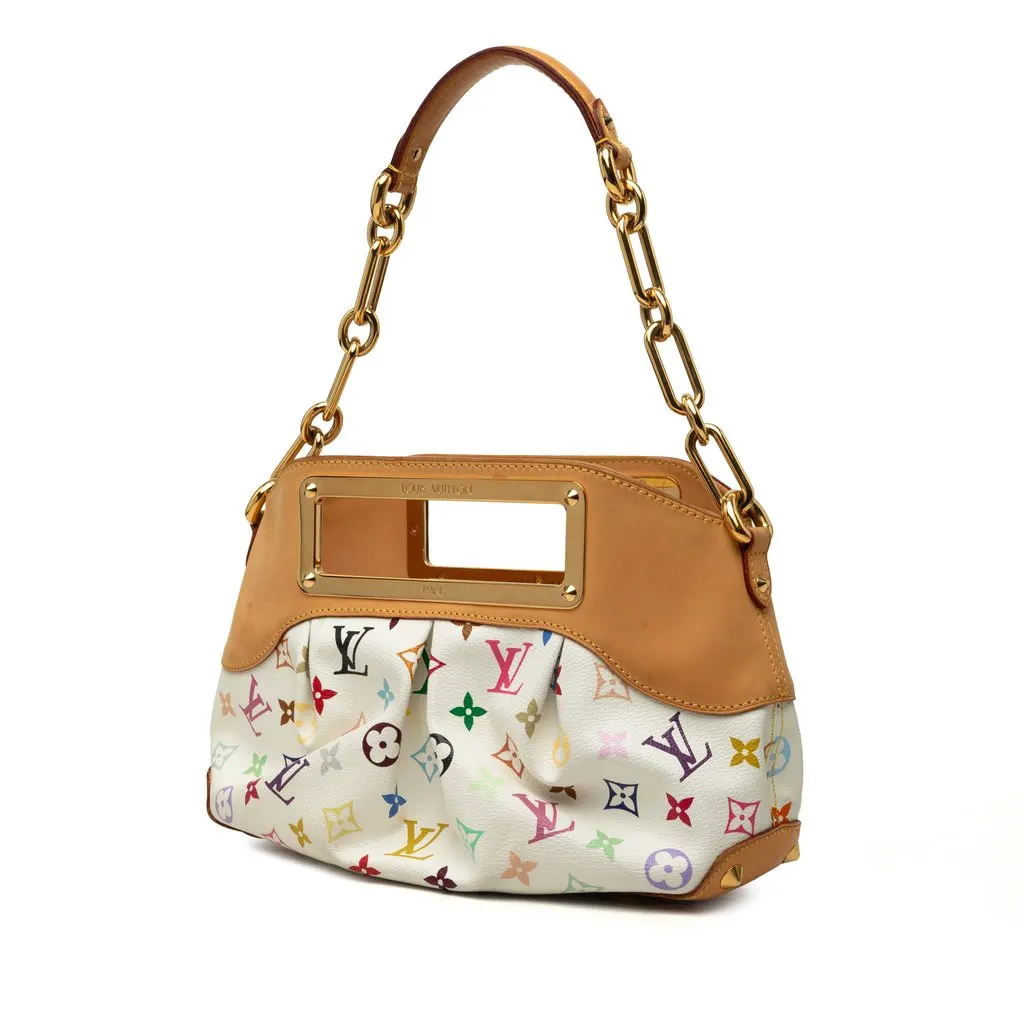 Louis Vuitton Monogram Multicolore Judy PM White Canvas Very good - Back View