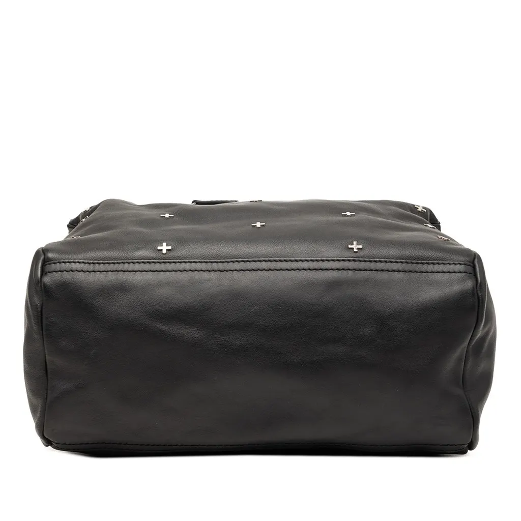 Givenchy Medium Calfskin Cross Studded Pandora Satchel Black Leather Very good - Inside View