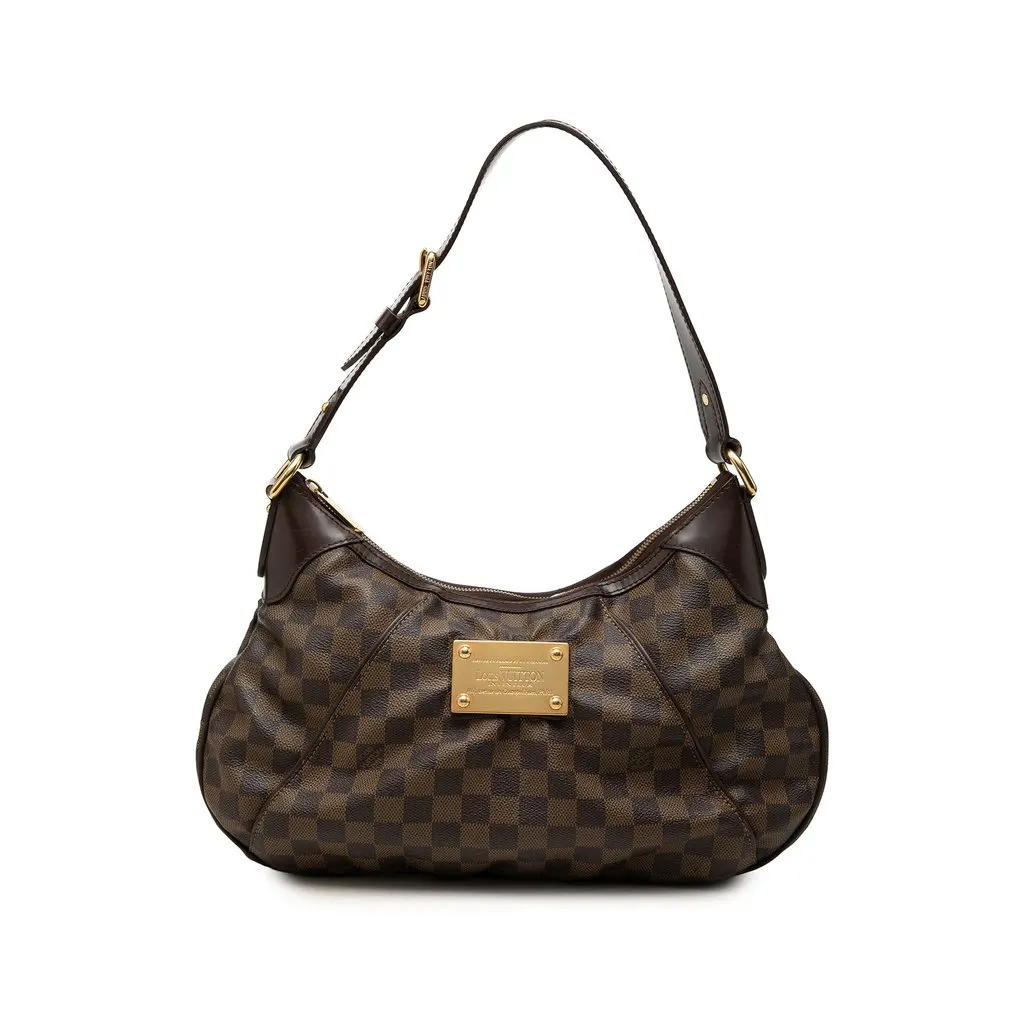 Louis Vuitton Damier Ebene Thames GM Brown Canvas Good - Front View