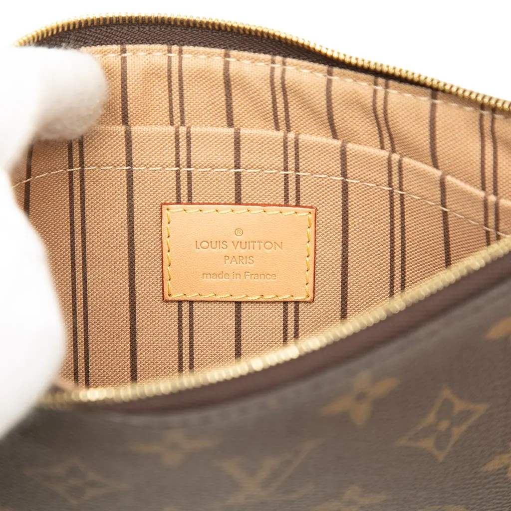Louis Vuitton Monogram Neverfull Pouch Brown Canvas Very good - Box View