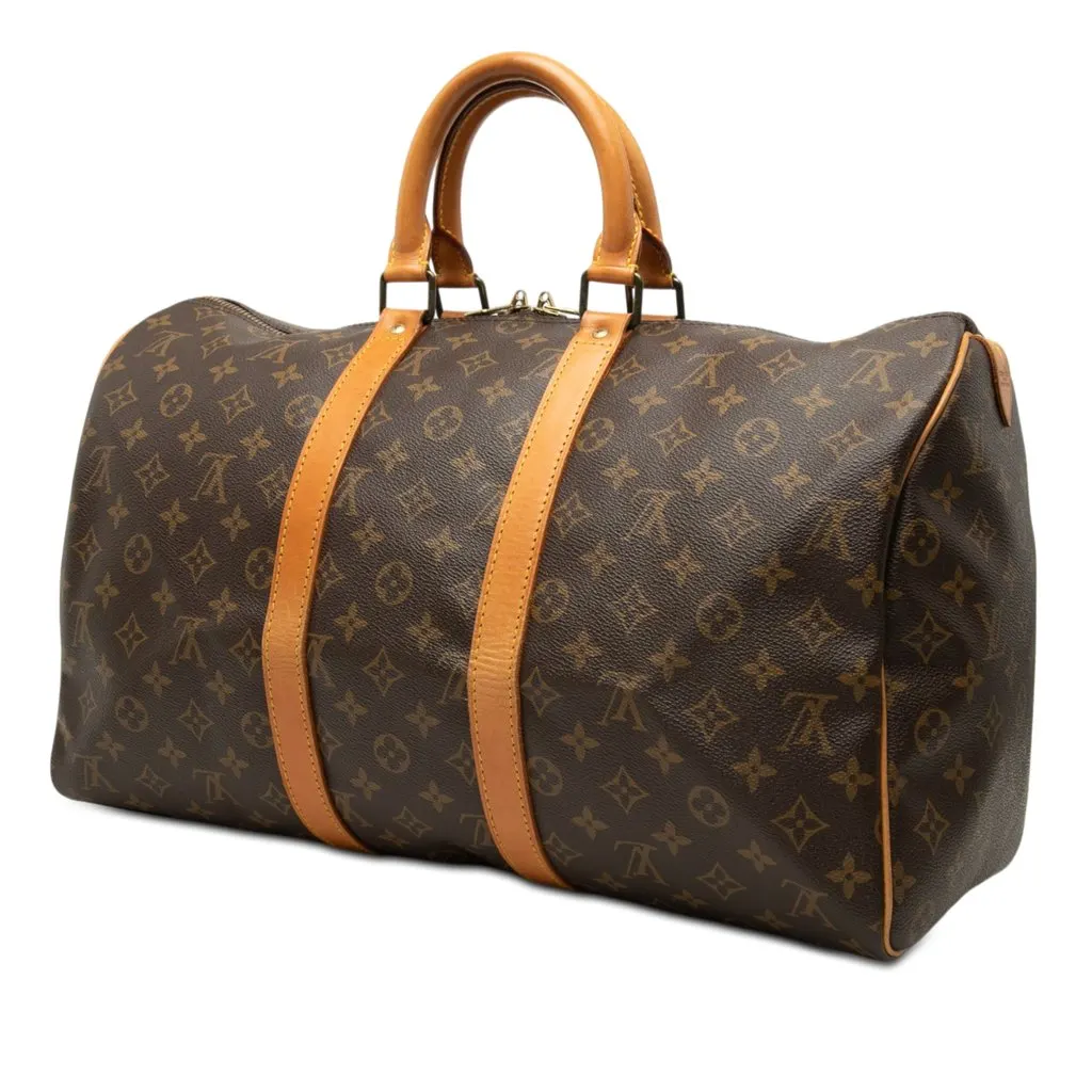 Louis Vuitton Monogram Keepall 45 Brown Very good - Back View