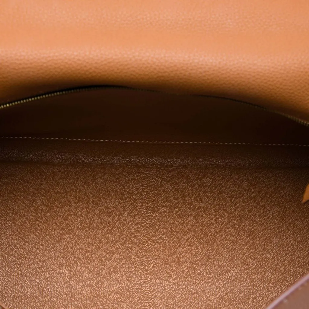 Hermès Togo Kelly II Retourne 32 Brown Leather Good - Model View